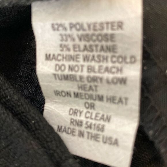 Elliot Lauren Classic Straight Leg High Waist Black Pants - Picture 6 of 6